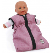 Puppen-Schlafsack Jeans pink